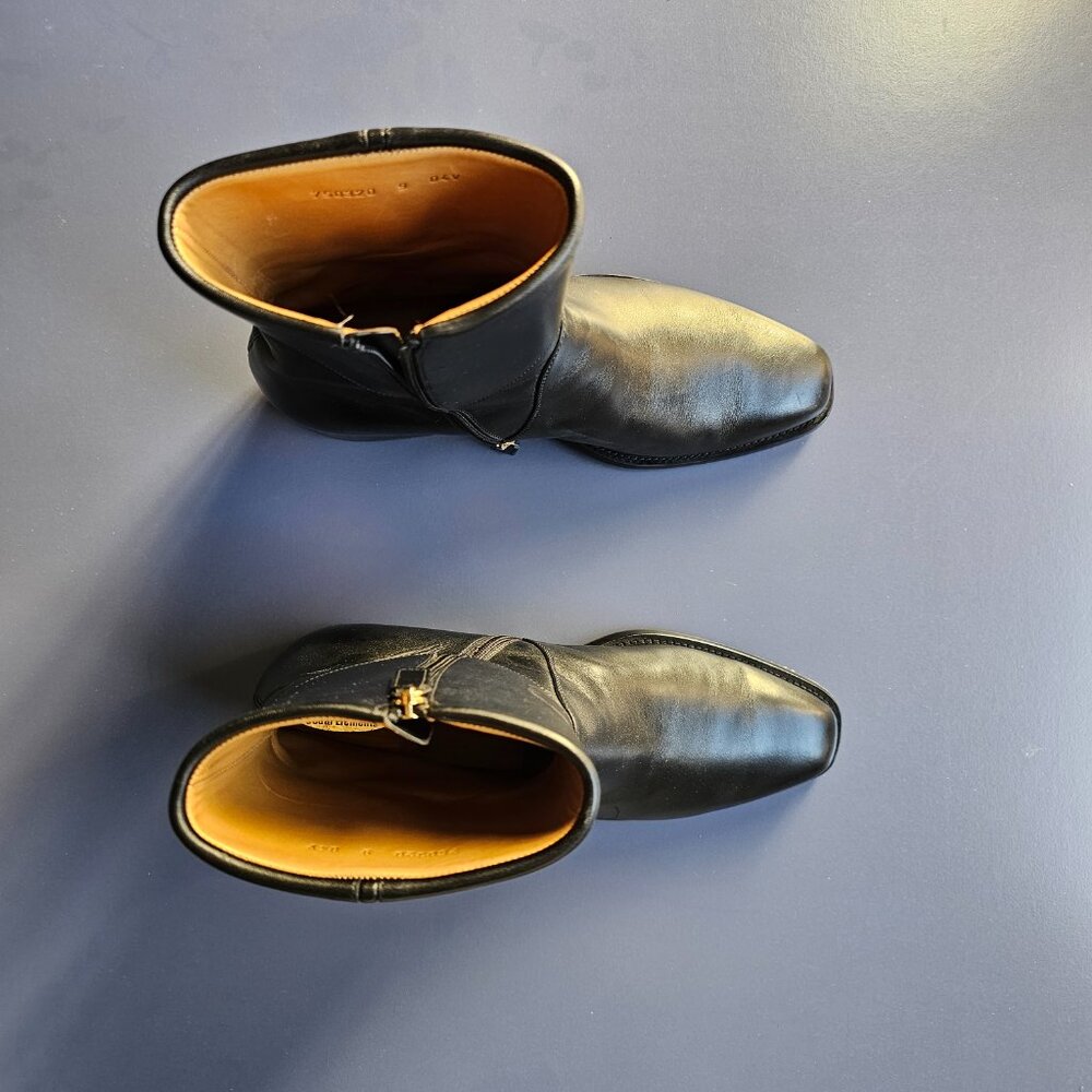 Gucci Men's Black Leather Ankle Boot with Horsebit Detail on Zipper - Picture 2 of 2